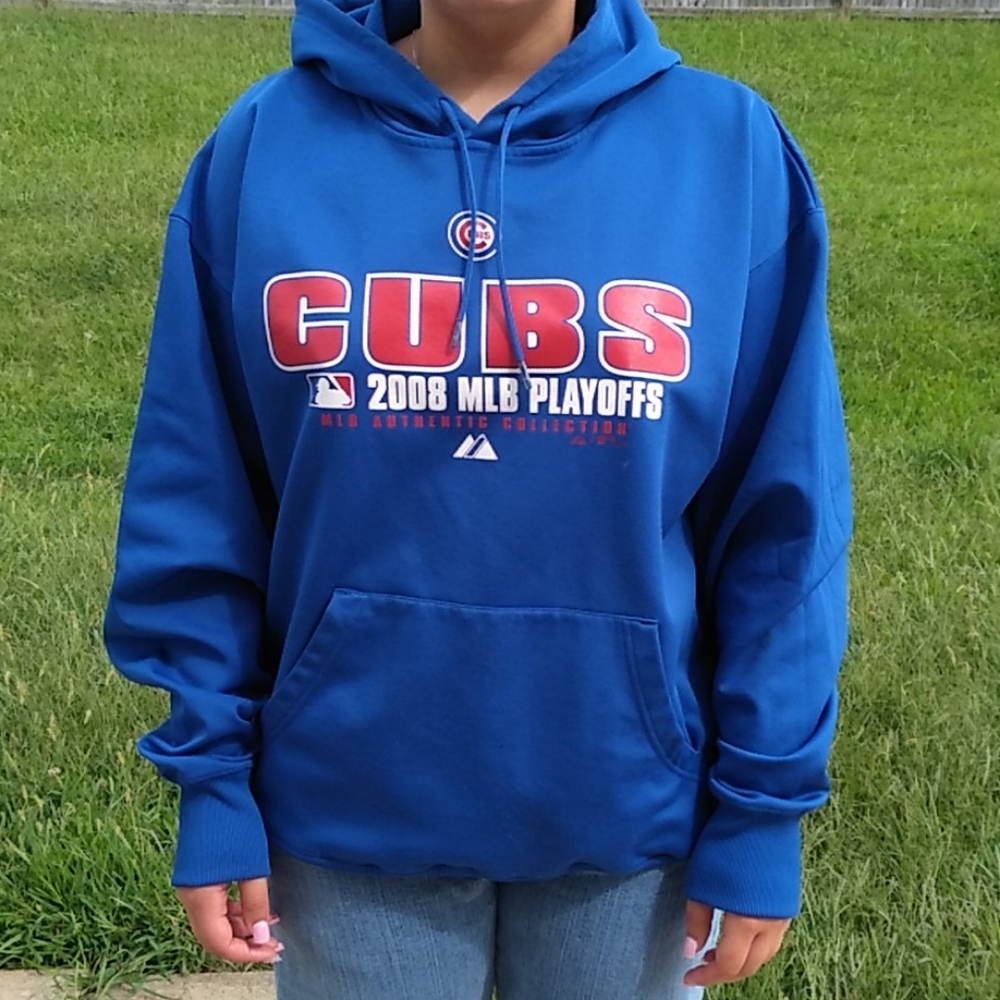 Men's large‎ Cubs hoodie varsity